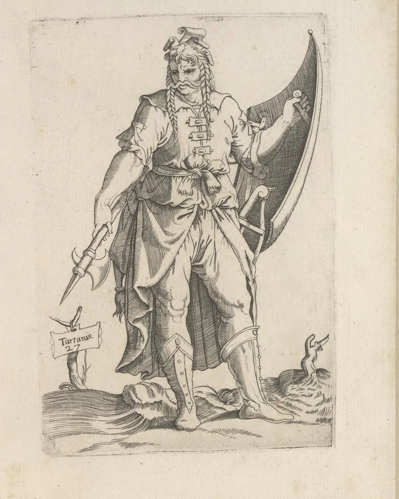 An illustration from Omnivm fere gentivm nostrae aetatis habitvs, nvnqvam ante hac aediti, 1563, leaf 88
