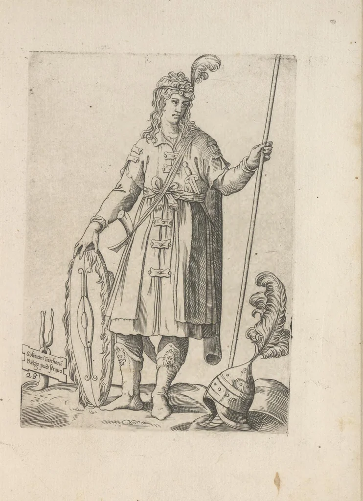 An illustration from Omnivm fere gentivm nostrae aetatis habitvs, nvnqvam ante hac aediti, 1563, leaf 92