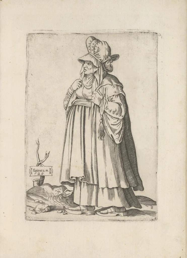An illustration from Omnivm fere gentivm nostrae aetatis habitvs, nvnqvam ante hac aediti, 1563, leaf 96