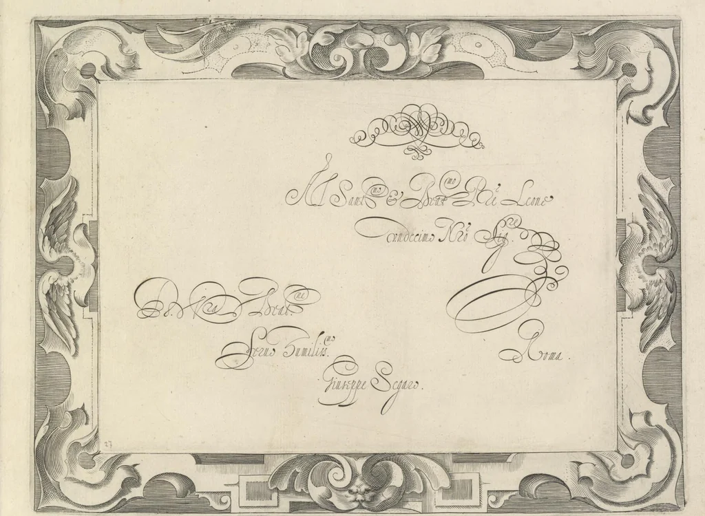 An illustration from Dell' idea dello scriuere. Intagliata per Epifanio dal Fiano l'anno 1607, 1624, leaf 58