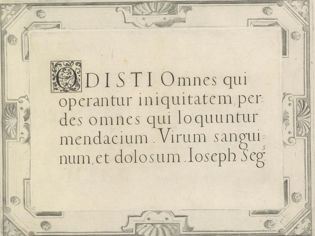 An illustration from Dell' idea dello scriuere. Intagliata per Epifanio dal Fiano l'anno 1607, 1624, leaf 98