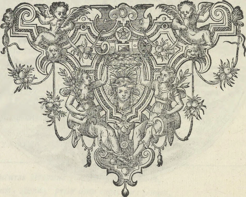 An illustration from Maechden-pflicht ofte ampt der ionck-vrovvven in eerbaer liefde aen-ghewesen door sinne-beelden. Officivm puellarum in castis amoribus emblemate expressum, 1618, leaf 111