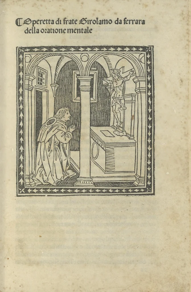 An illustration from La expositione del Pater Noster,, 1490, leaf 60