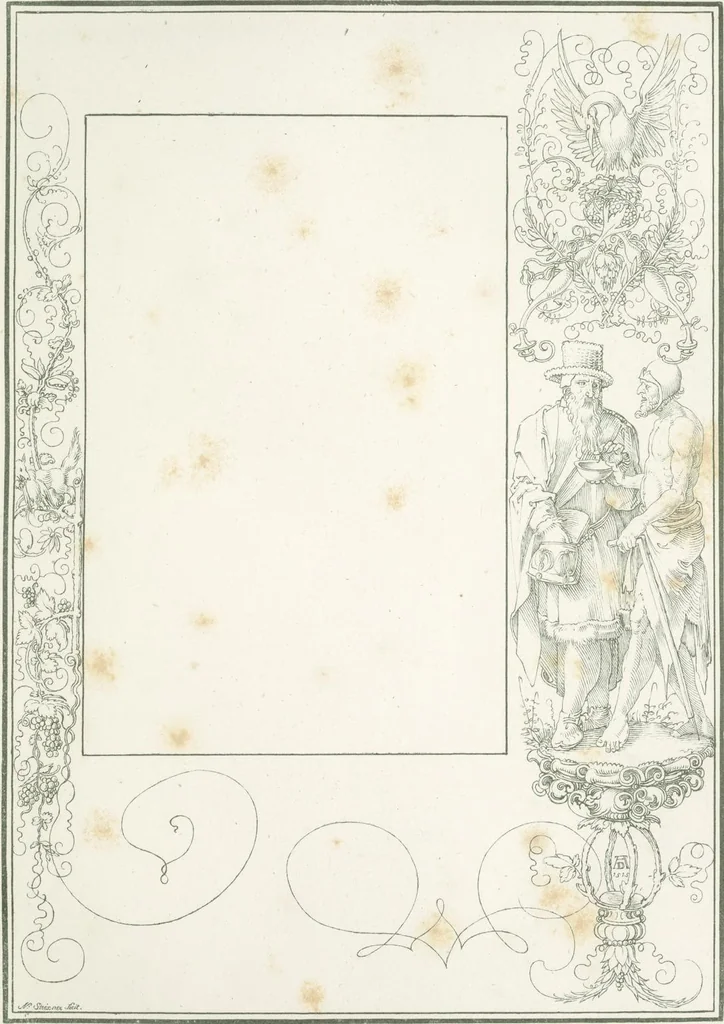 An illustration from Albrecht Dürers christlich-mythologische Handzeichnungen, 1808, leaf 24