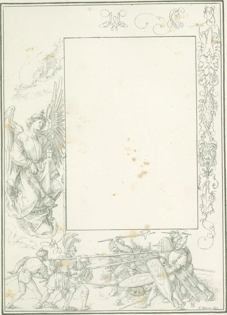 An illustration from Albrecht Dürers christlich-mythologische Handzeichnungen, 1808, leaf 40