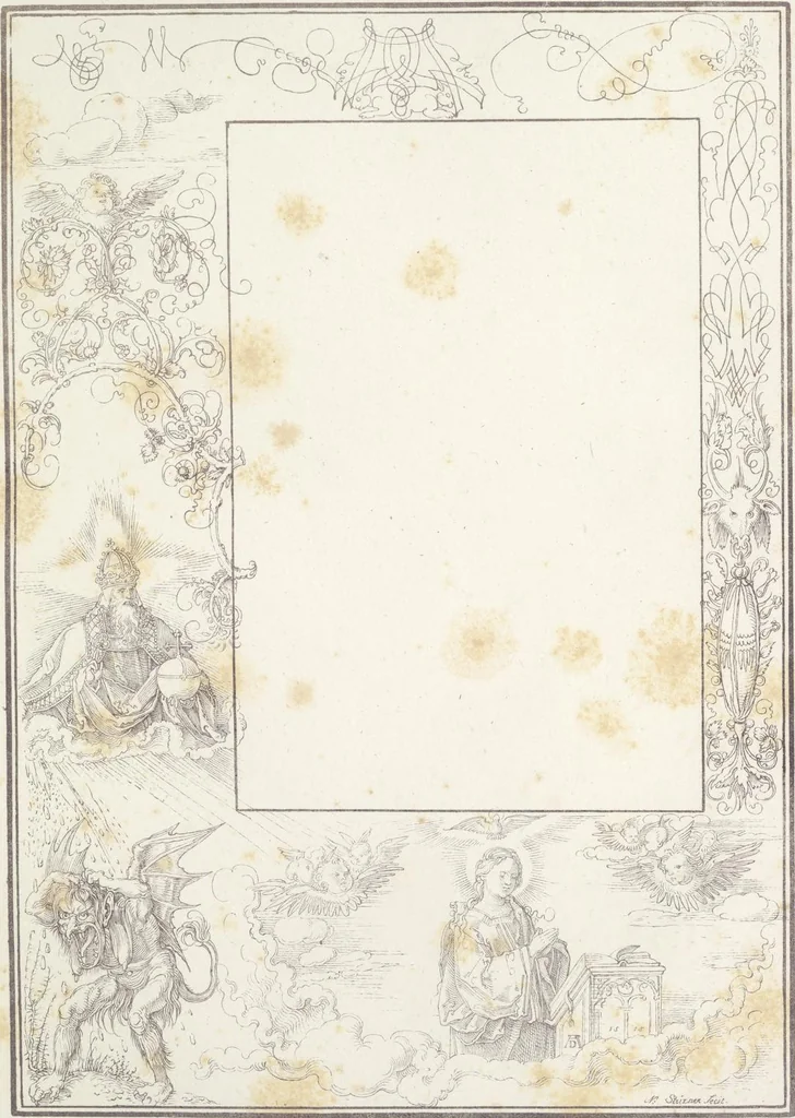 An illustration from Albrecht Dürers christlich-mythologische Handzeichnungen, 1808, leaf 42