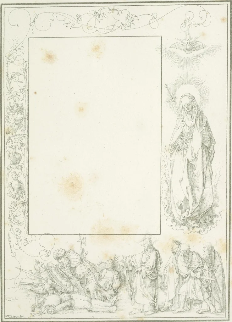 An illustration from Albrecht Dürers christlich-mythologische Handzeichnungen, 1808, leaf 46