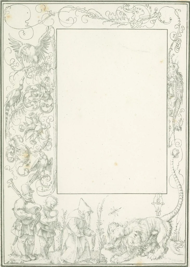 An illustration from Albrecht Dürers christlich-mythologische Handzeichnungen, 1808, leaf 52