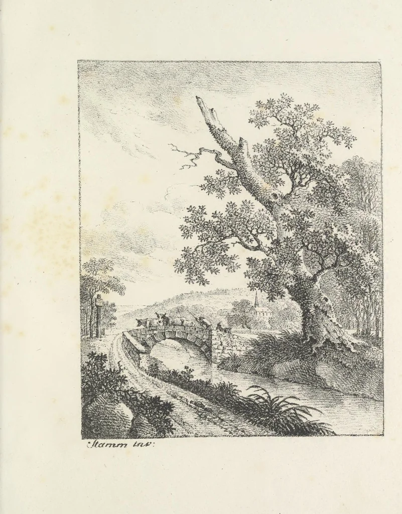 An illustration from Erste im Königreich Sachsen erschienene Sammlung artistischer Versuche im Steindrucke, 1806, leaf 14