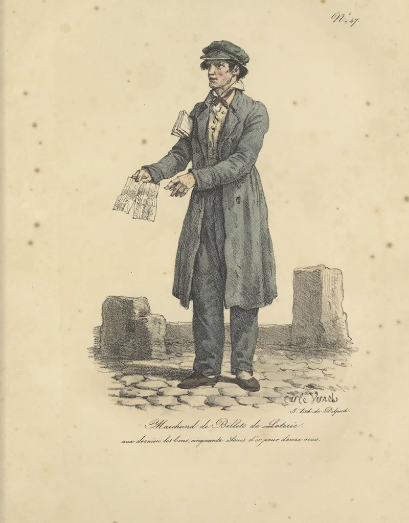 An illustration from Cris de Paris,, 1822, leaf 100