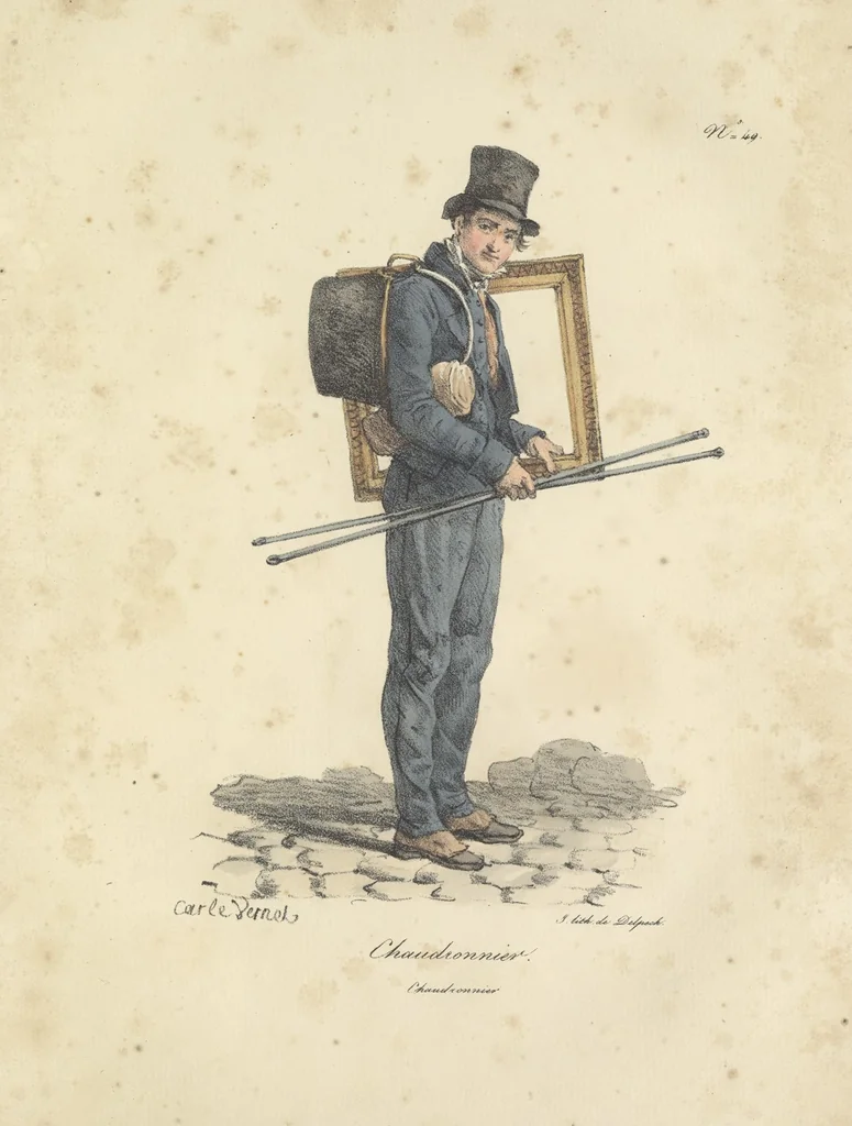 An illustration from Cris de Paris,, 1822, leaf 104