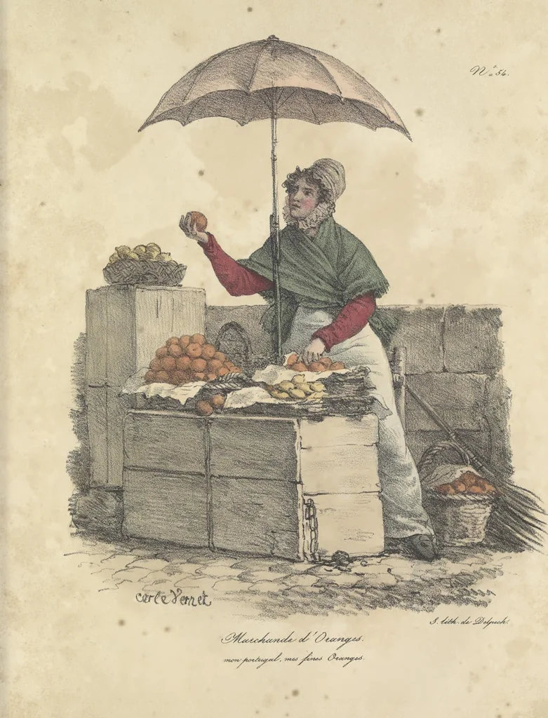 An illustration from Cris de Paris,, 1822, leaf 114