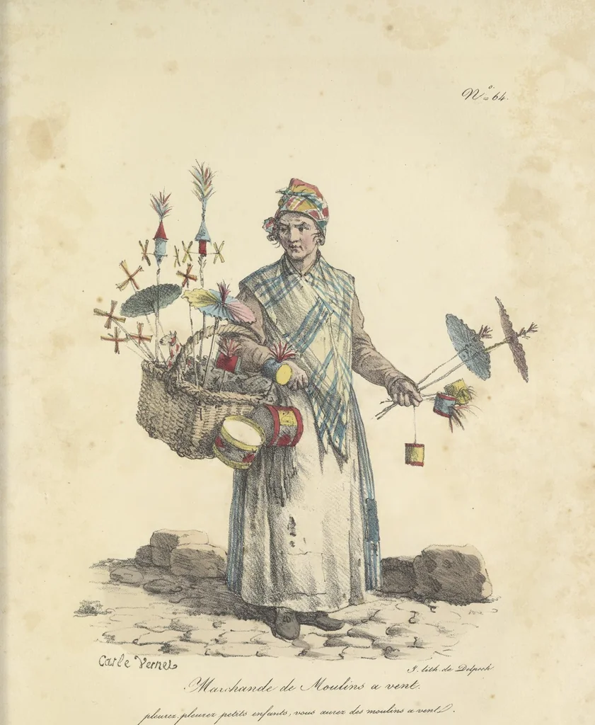 An illustration from Cris de Paris,, 1822, leaf 134