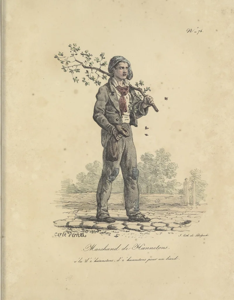 An illustration from Cris de Paris,, 1822, leaf 158
