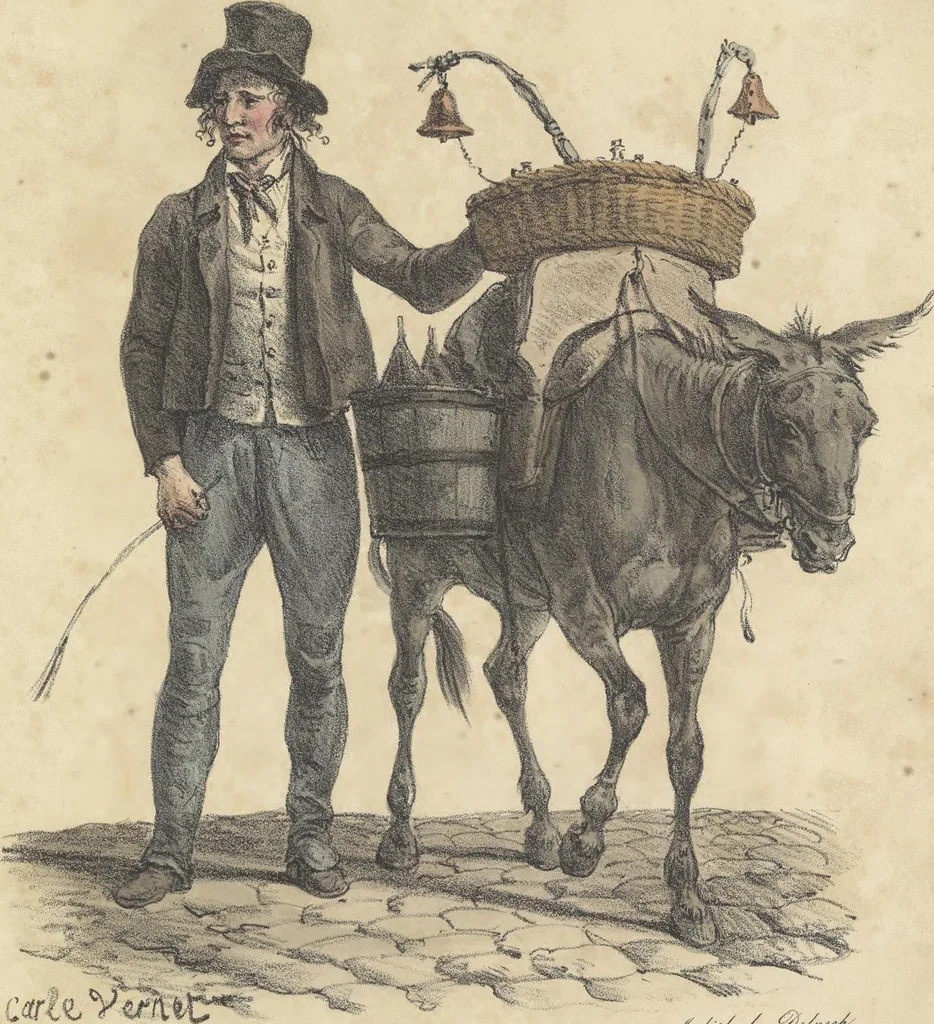 An illustration from Cris de Paris,, 1822, leaf 180