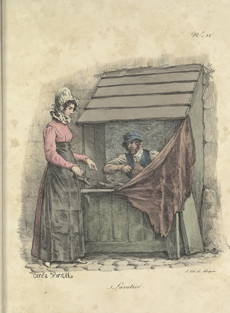 An illustration from Cris de Paris,, 1822, leaf 182