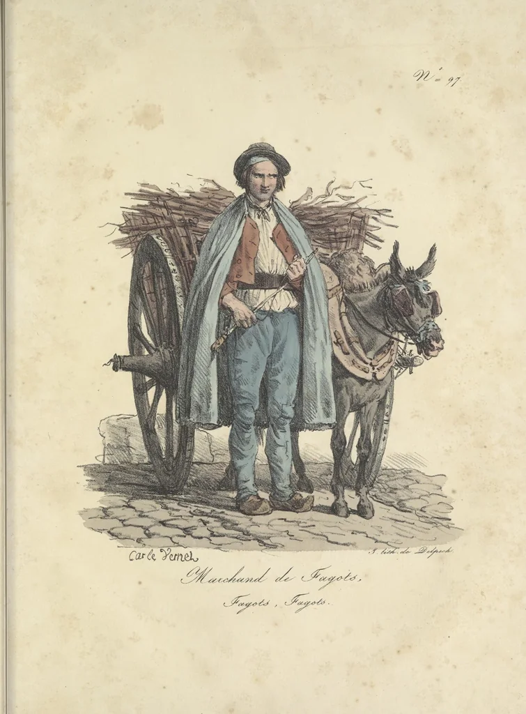An illustration from Cris de Paris,, 1822, leaf 200