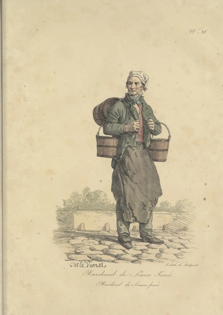 An illustration from Cris de Paris,, 1822, leaf 202