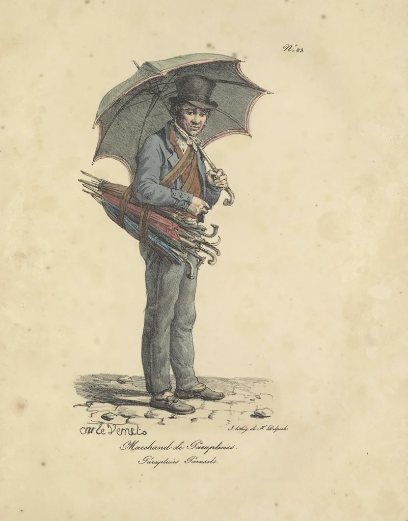 An illustration from Cris de Paris,, 1822, leaf 54