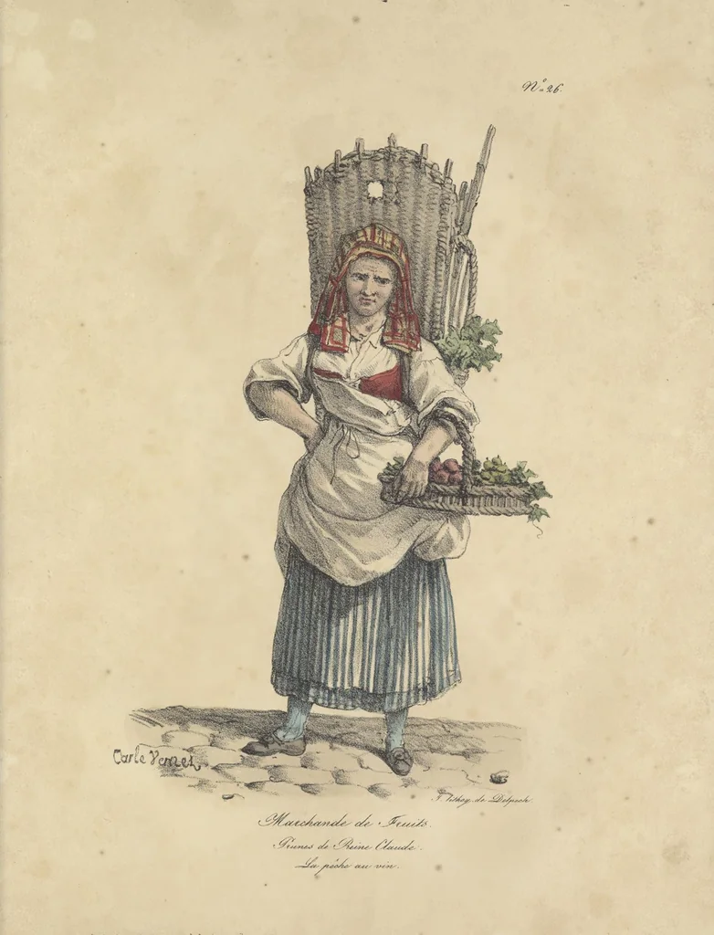 An illustration from Cris de Paris,, 1822, leaf 58