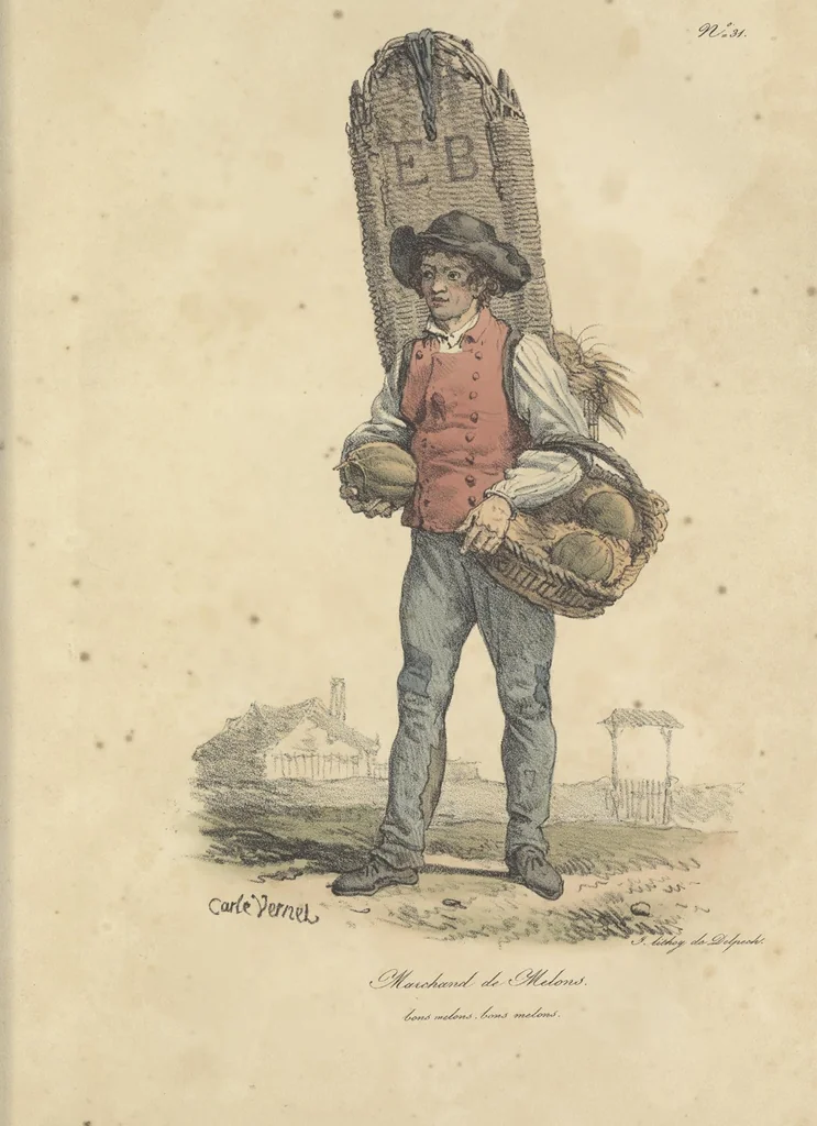 An illustration from Cris de Paris,, 1822, leaf 68