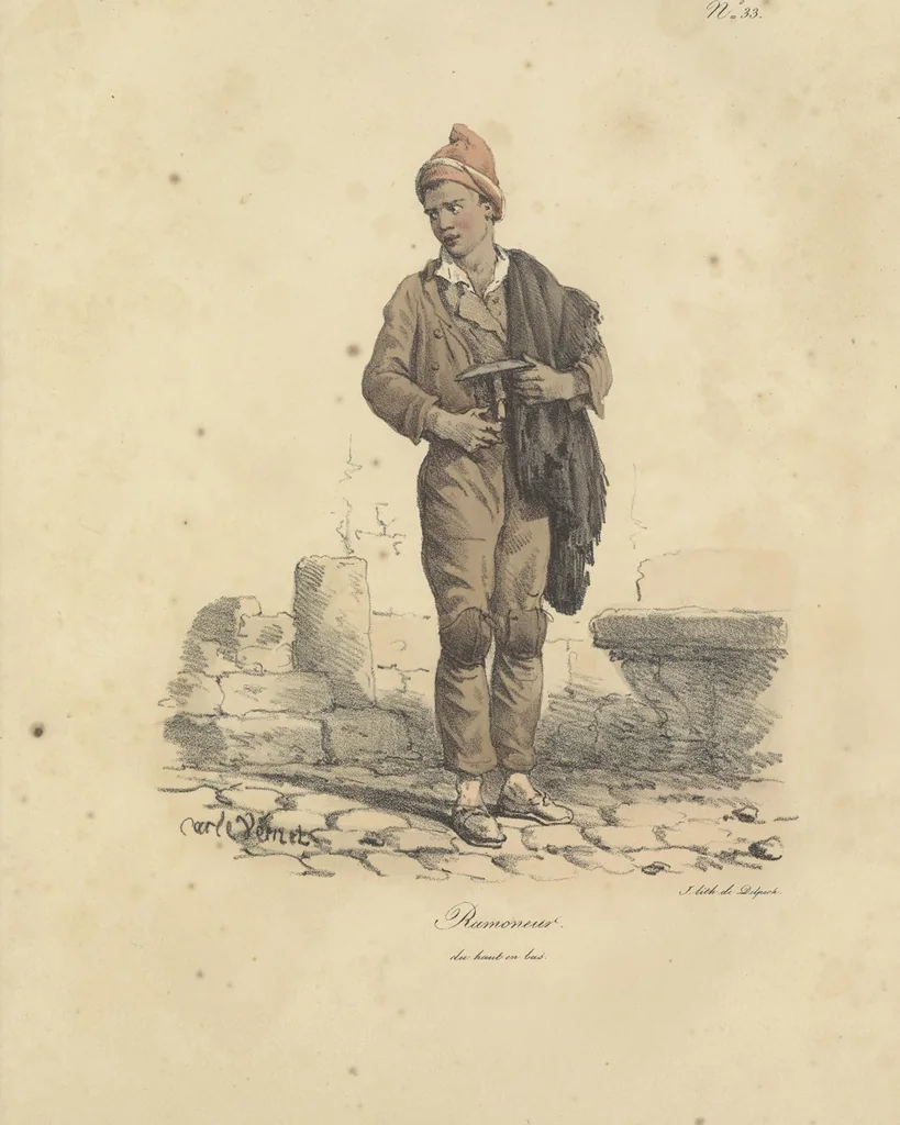 An illustration from Cris de Paris,, 1822, leaf 72