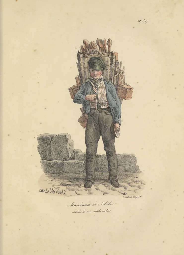 An illustration from Cris de Paris,, 1822, leaf 80