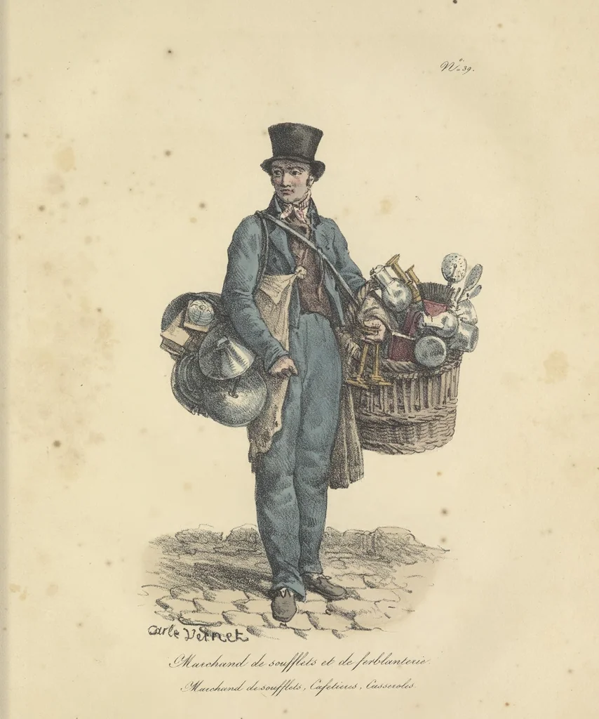 An illustration from Cris de Paris,, 1822, leaf 84