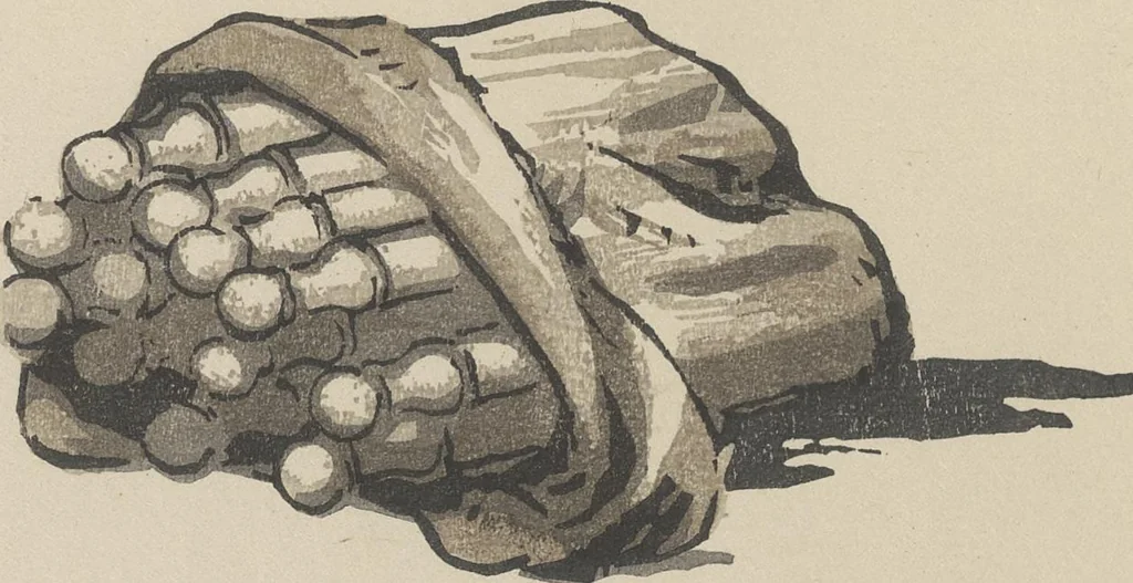 An illustration from Quelques fables, 1927, leaf 105