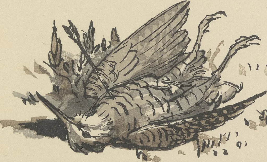 An illustration from Quelques fables, 1927, leaf 122