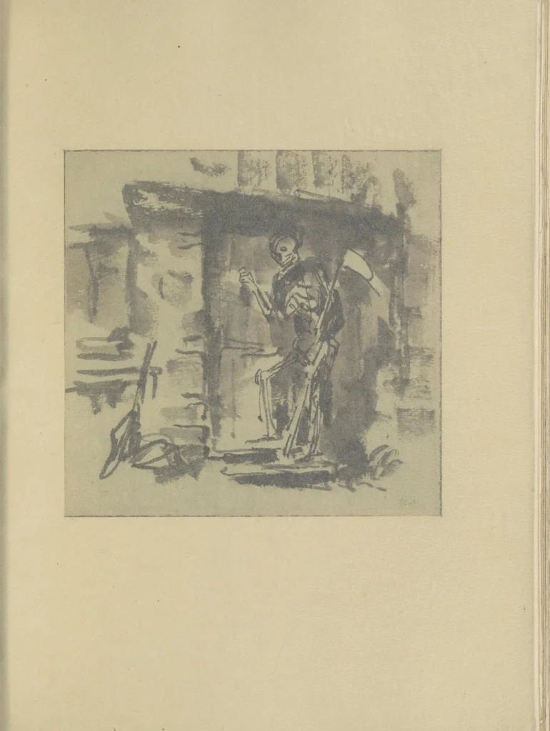 An illustration from Quelques fables, 1927, leaf 124
