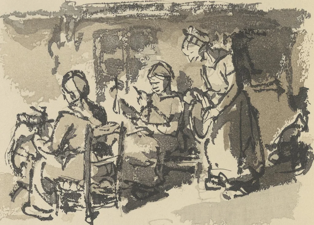 An illustration from Quelques fables, 1927, leaf 139
