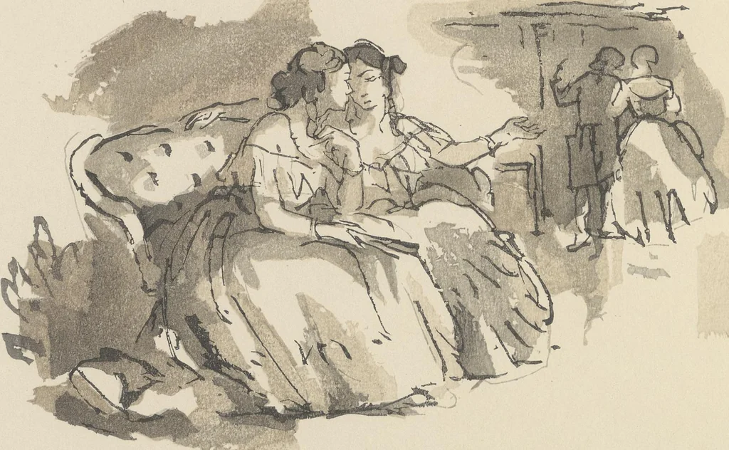 An illustration from Quelques fables, 1927, leaf 171