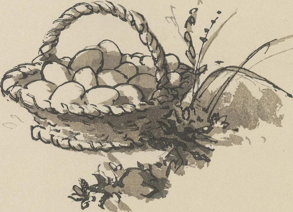 An illustration from Quelques fables, 1927, leaf 197