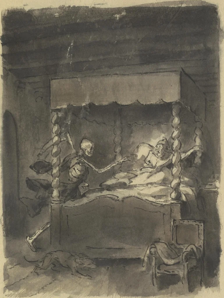 An illustration from Quelques fables, 1927, leaf 200