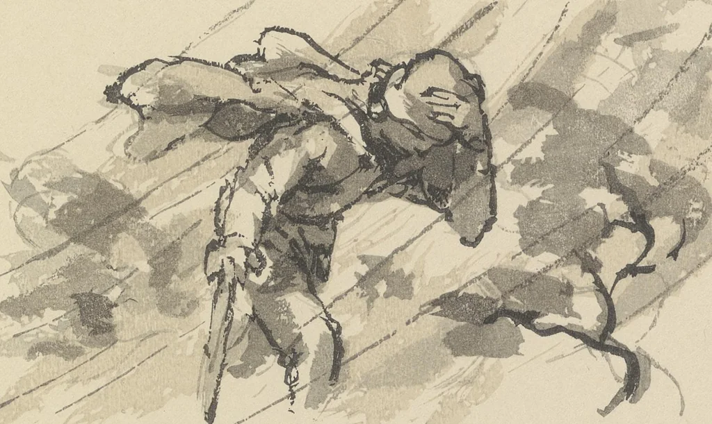 An illustration from Quelques fables, 1927, leaf 212