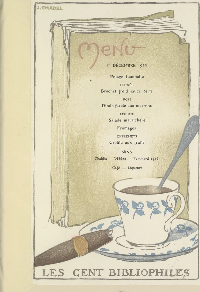 An illustration from Quelques fables, 1927, leaf 220