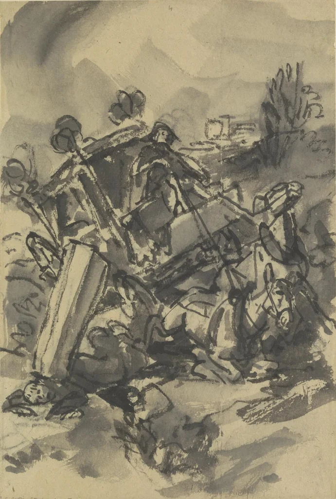 An illustration from Quelques fables, 1927, leaf 32