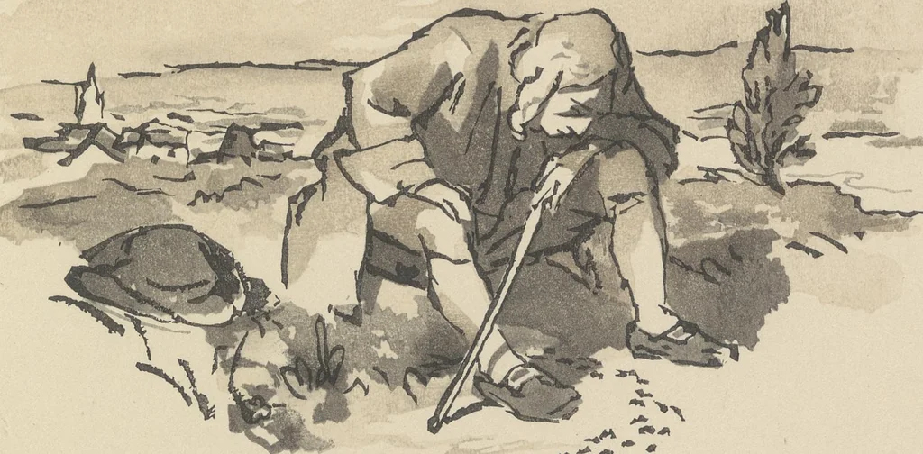 An illustration from Quelques fables, 1927, leaf 40