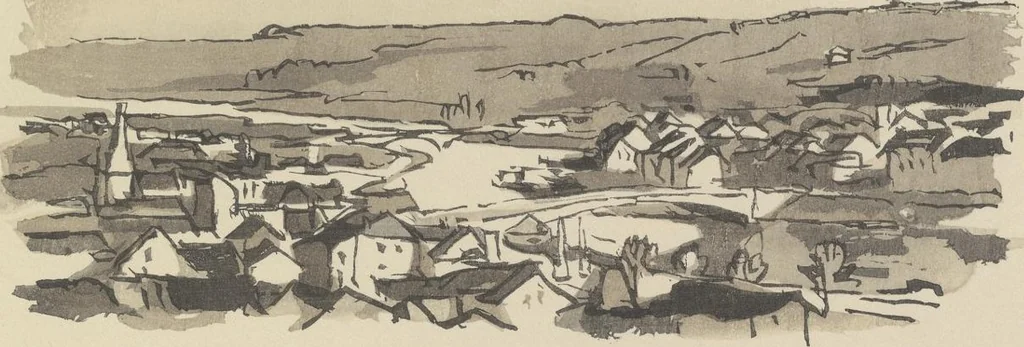 An illustration from Quelques fables, 1927, leaf 42