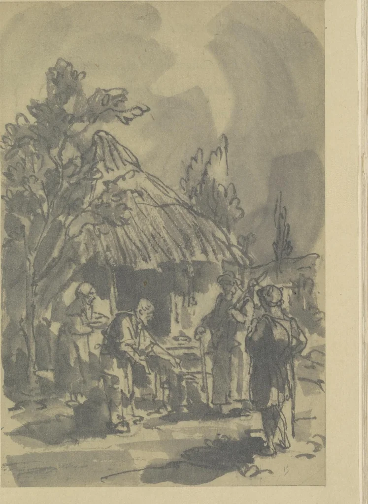 An illustration from Quelques fables, 1927, leaf 76