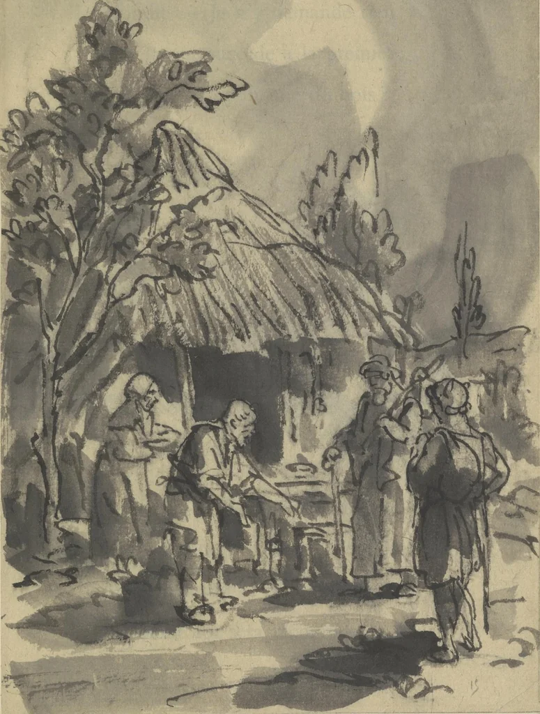 An illustration from Quelques fables, 1927, leaf 78