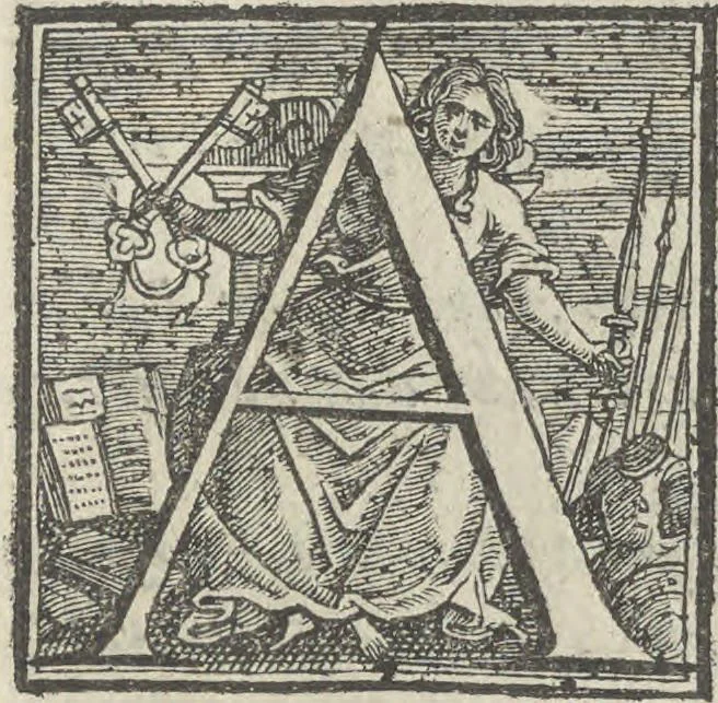 An illustration from Illvstrivm anachoretarvm elogia, siue Religiosi viri mvsaevm, 1625, leaf 118