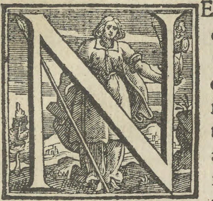 An illustration from Illvstrivm anachoretarvm elogia, siue Religiosi viri mvsaevm, 1625, leaf 12