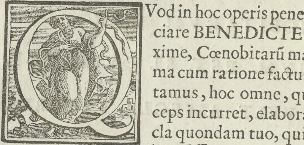 An illustration from Illvstrivm anachoretarvm elogia, siue Religiosi viri mvsaevm, 1625, leaf 15