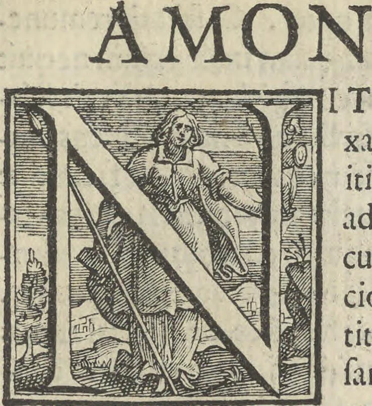 An illustration from Illvstrivm anachoretarvm elogia, siue Religiosi viri mvsaevm, 1625, leaf 154