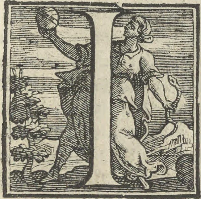 An illustration from Illvstrivm anachoretarvm elogia, siue Religiosi viri mvsaevm, 1625, leaf 170