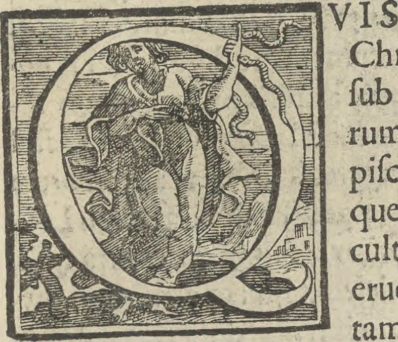 An illustration from Illvstrivm anachoretarvm elogia, siue Religiosi viri mvsaevm, 1625, leaf 40