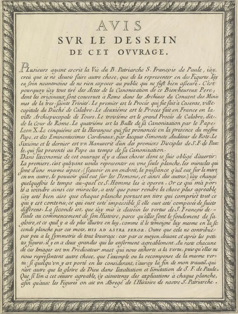 An illustration from Les figvres e l'abregé de la vie, de la mort, et des miracles de S. Francois de Pavle, instituteur et fondateur de l'Ordre des Minimes : Recevillies de la bvlle de Leon X. & des Enquestes faites pour proceder a sa canonisation, 1659, leaf 16