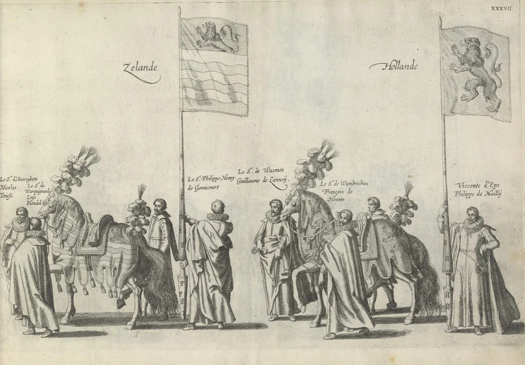 An illustration from Pompa funebris optimi potentissimiq[ue] principis Alberti Pii, Archiducis Avstriae, Ducis Burg. Bra. &c, 1623, leaf 106